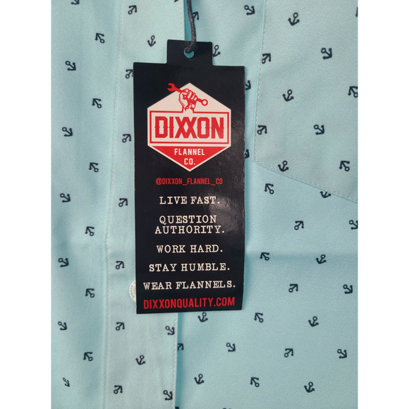 DIXXON FLANNEL WOMENS "THE AVERY" VACATION PARTY SHIRT Size Large NWT - Picture 4 of 9